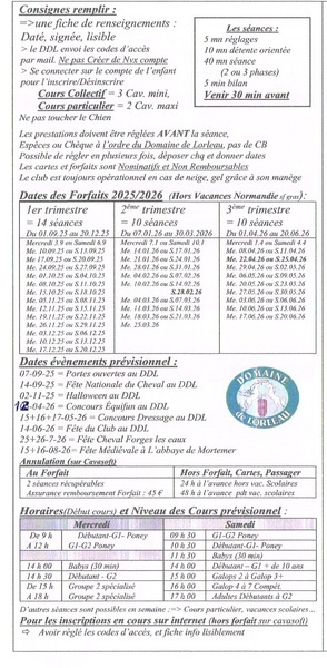 tarifs et infos rentrée 2025-2026 page 2
